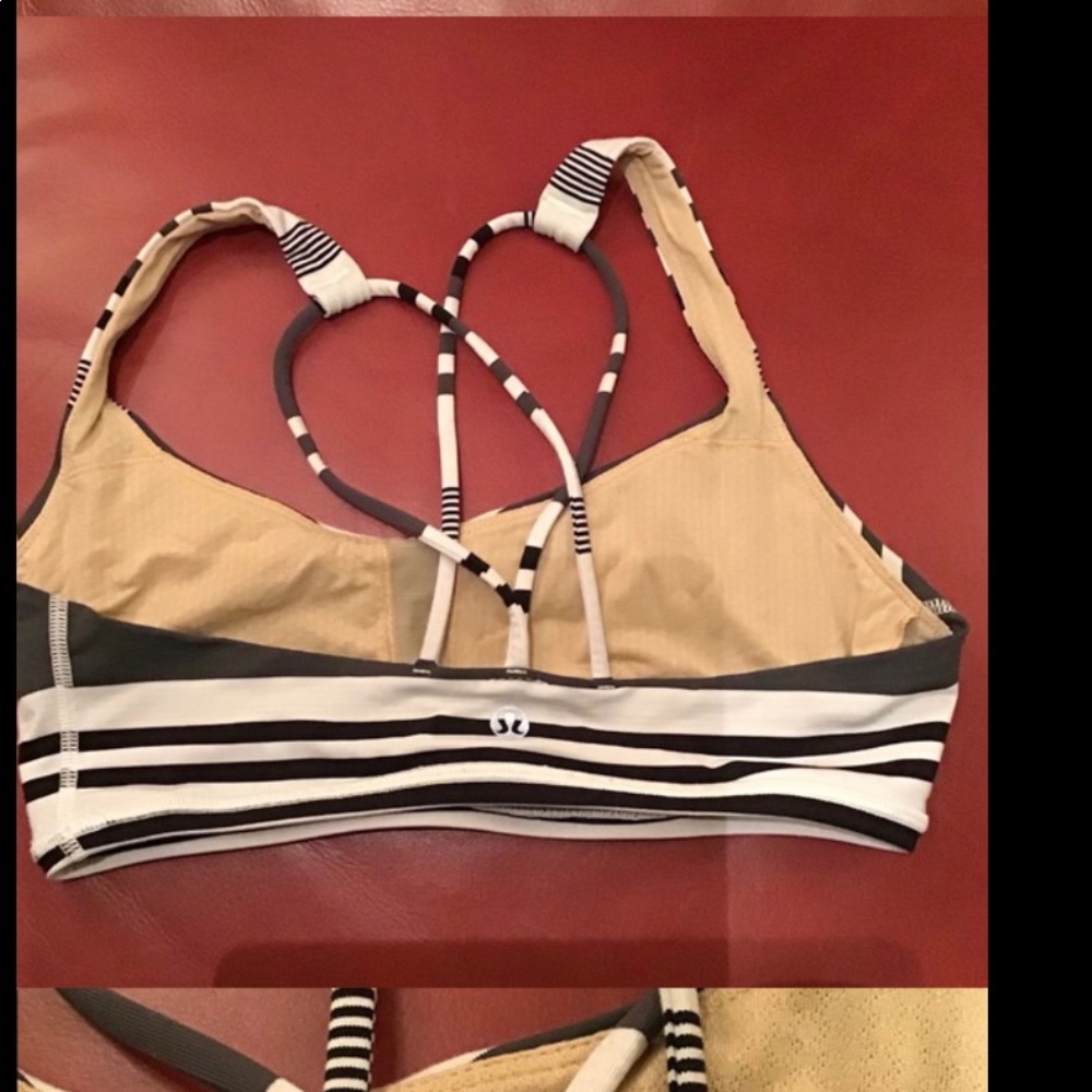 Lululemon. Hard to find gray black and white bra
